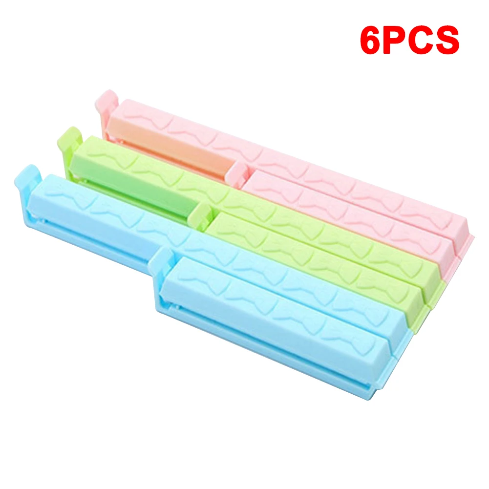

6Pcs/Set Snack Sealing Clip Plastic Bag Sealer Fresh Food Storage Bag Clips Kitchen Tool Accessories Food Sealing Dropshippping