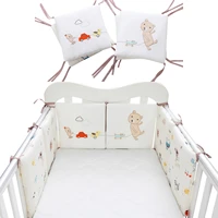 baby crib bumper skin friendly owl pattern baby crib rail cover baby bed cushion cot protector pillows newborns room decor