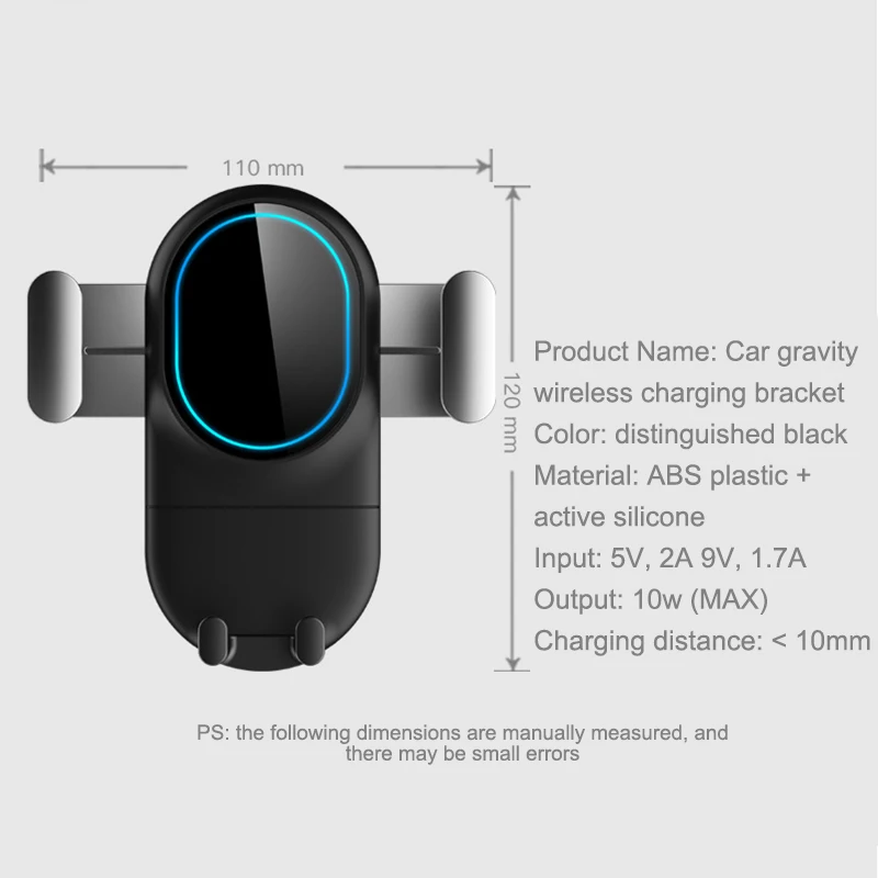 AOZBZ 360 Degree Rotating Car Navigation Bracket Automatic Lock Air Outlet Phone Wireless Charger Gravity | Автомобили и
