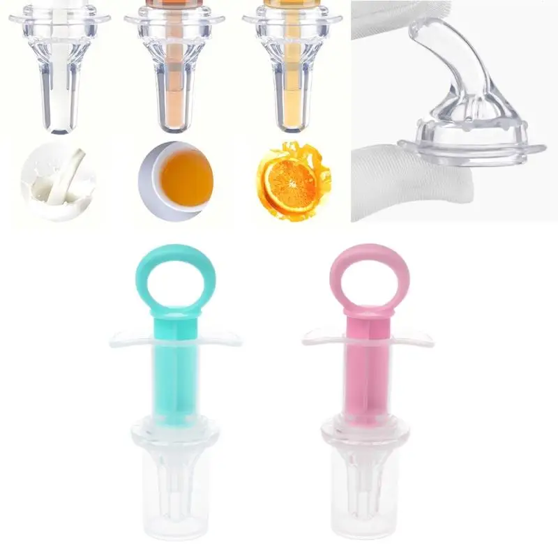 Dispensador de medicina inteligente para beb&eacute;s y ni&ntilde;os, alimentador de aguja, dispensador de medicina con gotero, utensilios de alimentaci&oacute;n para chupete-1
