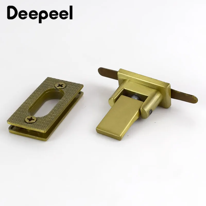 Deepeel 2 шт. 35x17 мм Сумки из натуральной кожи металлические замки Сумка с поворотной