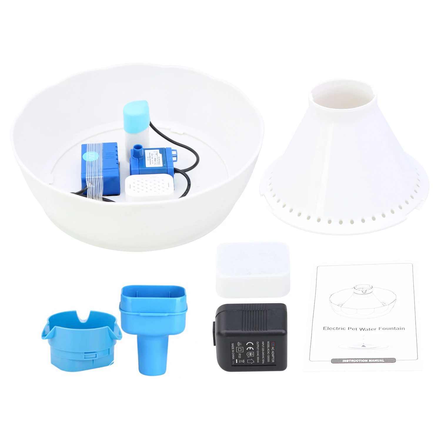 Питательный фонтан для домашних животных тихий 2.3л большая емкость