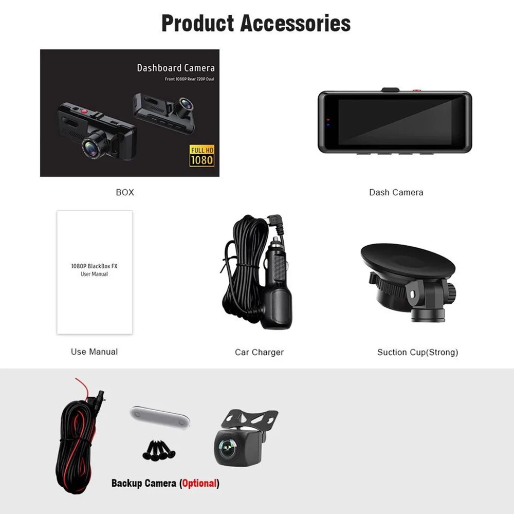 Видеорегистраторы для автомобилей 1080P Full HD Автомобильный видеорегистратор