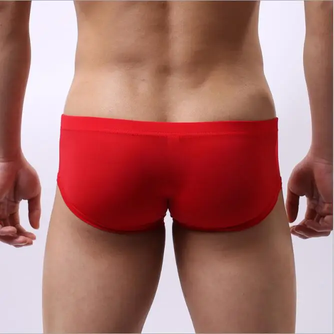 Мужские сексуальные крутые тонкие прозрачные трусы коккон с заниженной талией