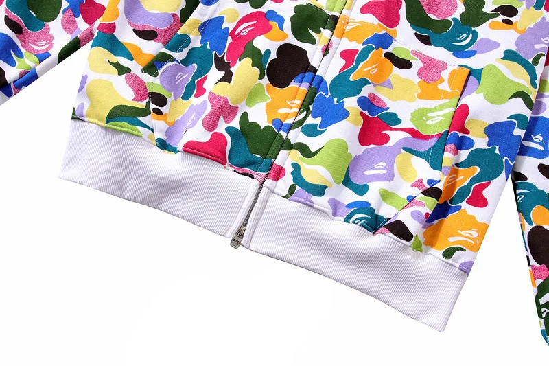 

2021 Japan Shark Hoodie New Sweatshirt Mens Casual Camouflage Letter Terry Hooded Collar Clothing Streetwear Top Harajuku Hoodie