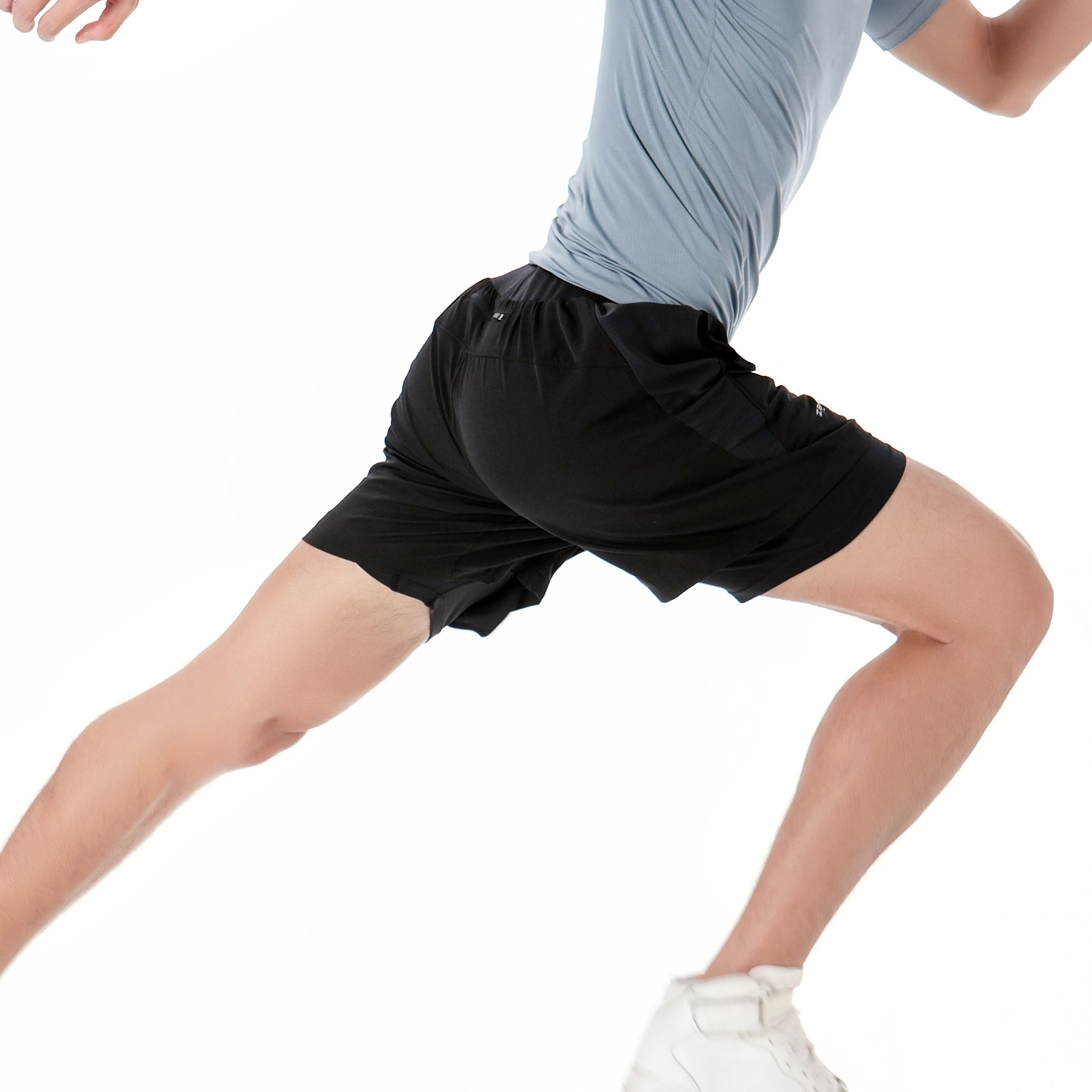 Zenph летние шорты для бега мужчин активных тренировок 2 в 1 спортивные