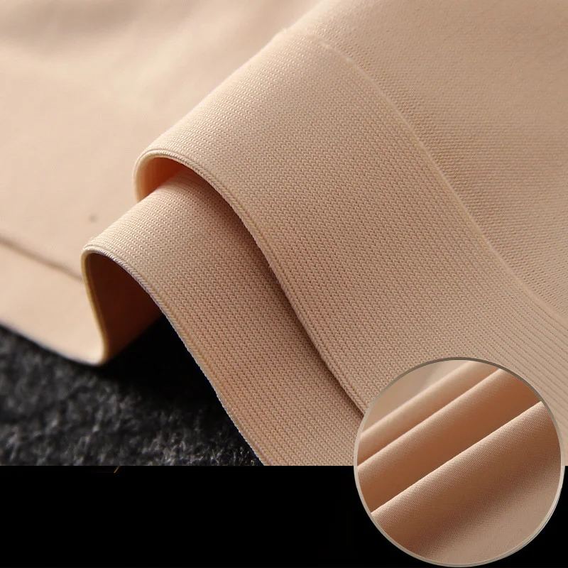 Нижнее белье бесшовные Большие размеры женские трусики короткие шелковистые 3