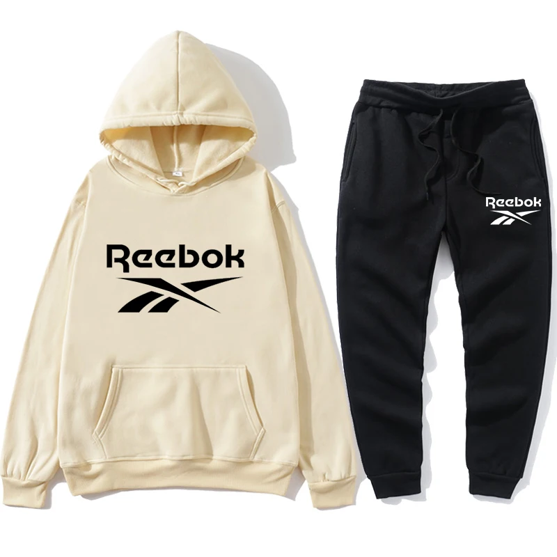 

2021 New Tracksuit Men Brand Male Solid Hooded Sweatshirt+Pants Set Mens Hoodie Sweat Suit Casual Sportswear S-5XL Free Shipping