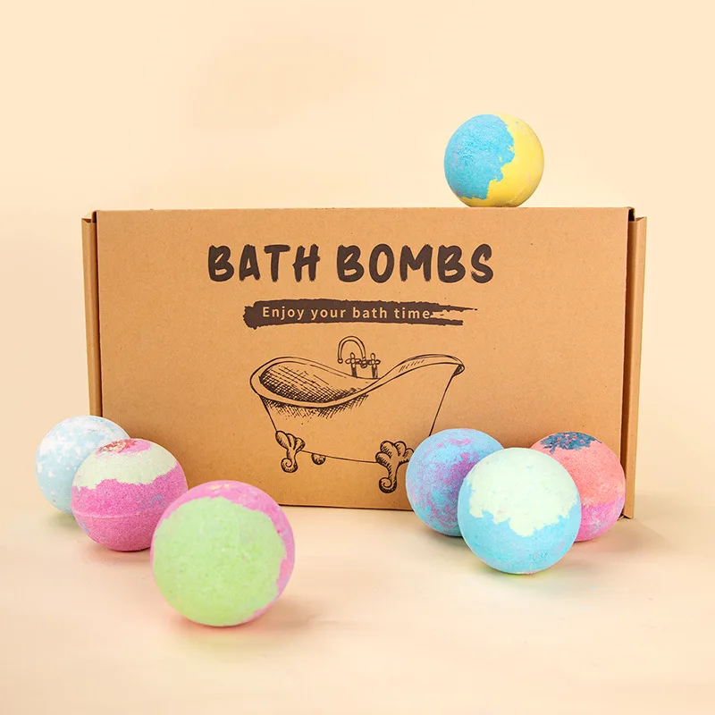 Bath bombs 14 packed explosive salt ball gift box a variety of scented bath ball essential oil bath salt