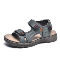 new fashion summer leisure men shoes beach sandals high quality genuine leather sandals soft large size mens sandals