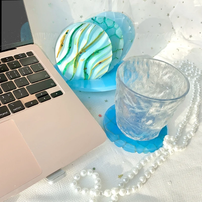 

Diy Crystal Irregular Tea Tray Mold Agate Coaster Mold Epoxy Resin Mold Suitable for Home Decoration Table Wine Tray