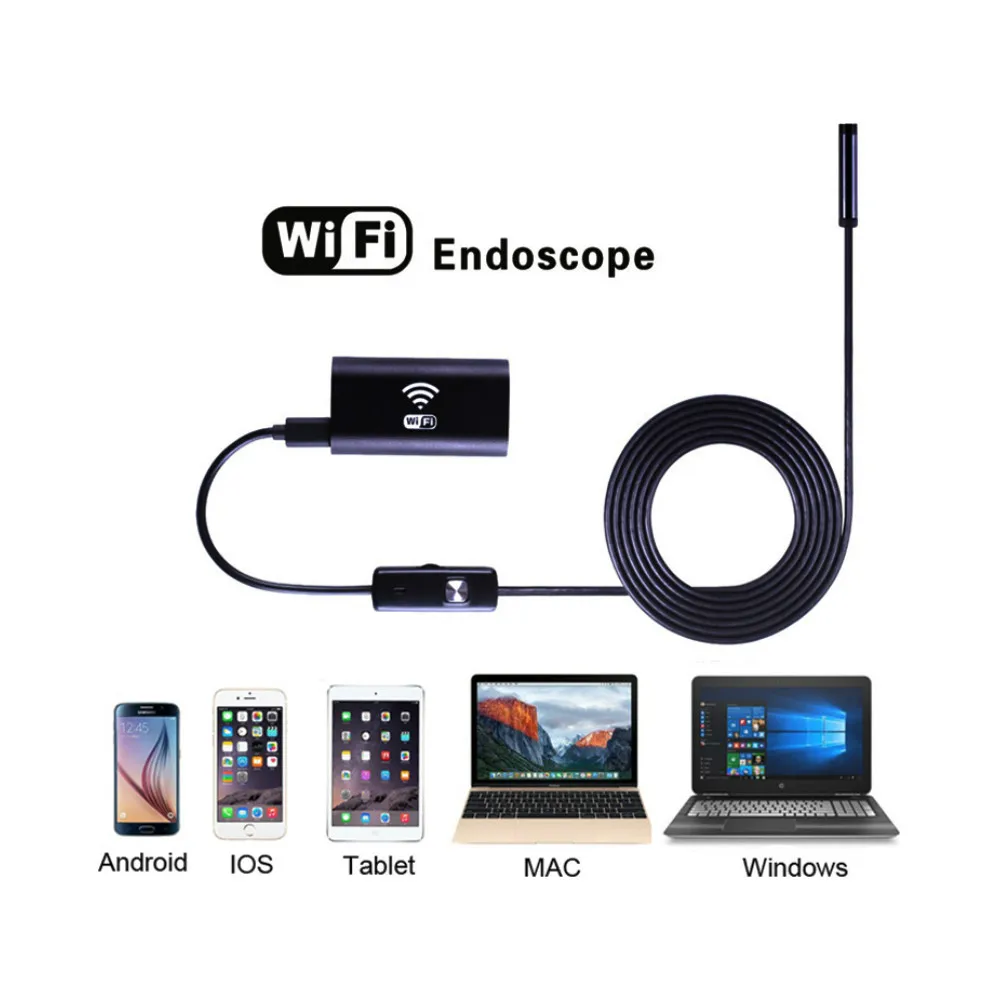 

Водонепроницаемая камера-эндоскоп с Wi-Fi, 1 м, 2 м, 3,5 м, 5 м, 10 м