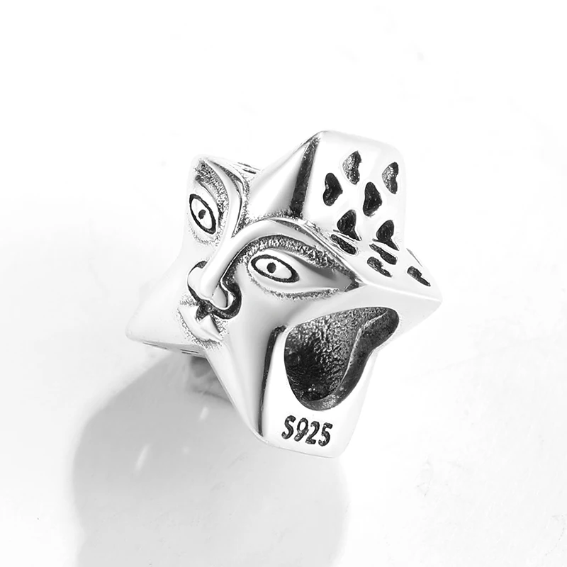 Подлинные серебряные бусины-подвески в виде звезды Бога Вселенной подходят к