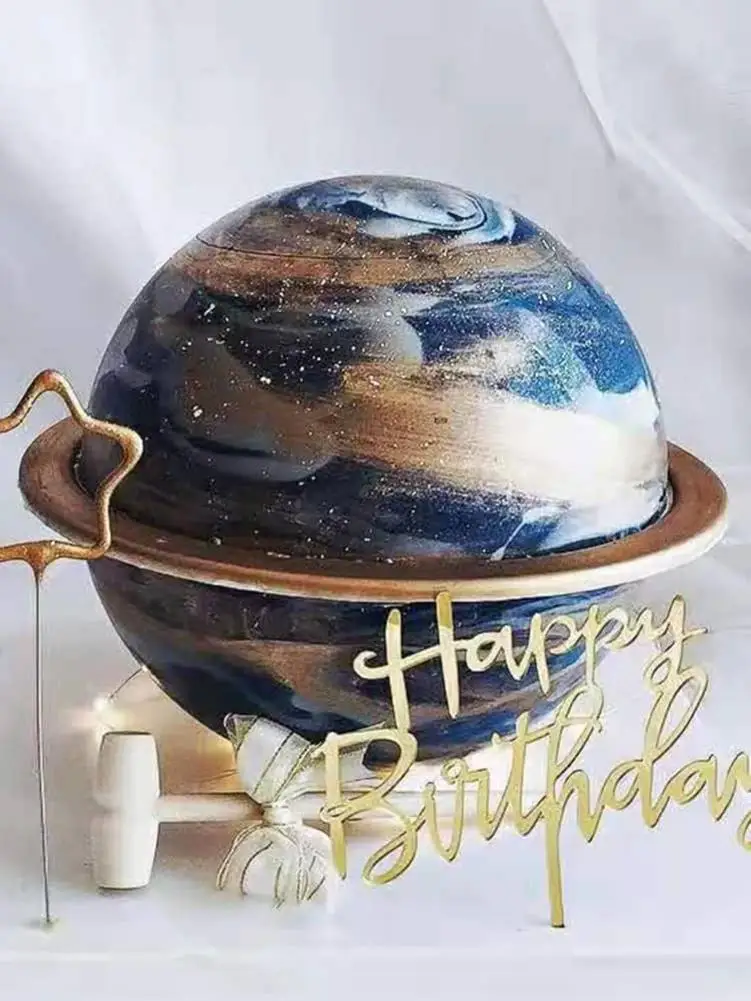 Большая силиконовая форма для торта сделай сам 3D планеты мышь инструмент выпечки