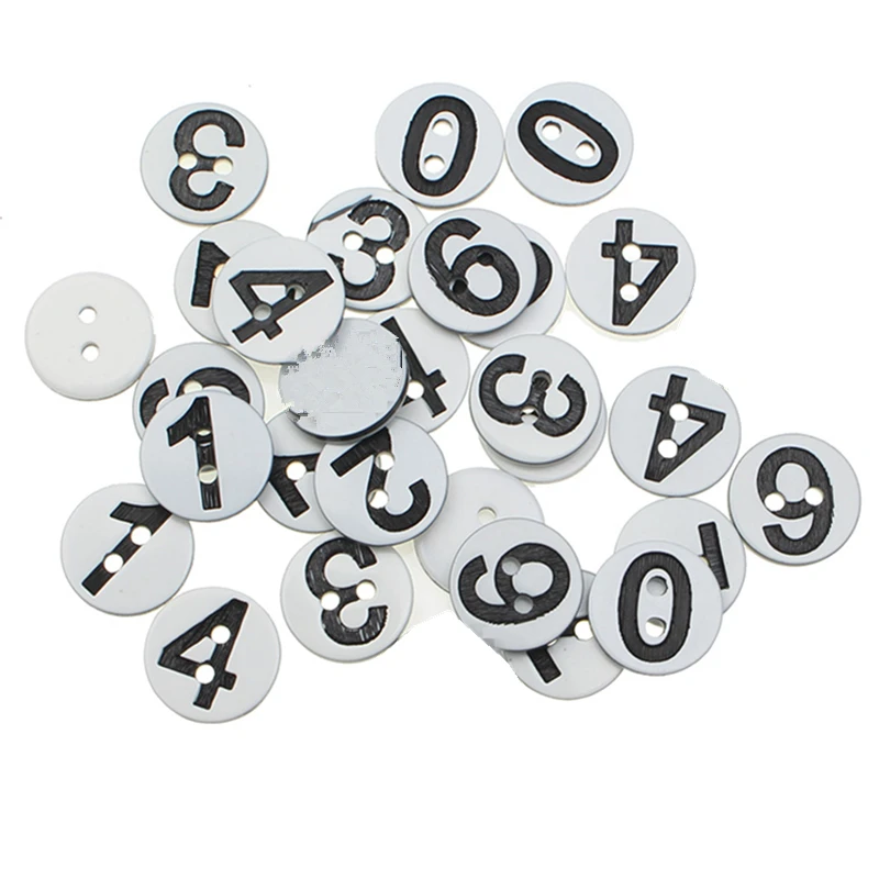 Круглые деревянные швейные пуговицы с 2 отверстиями 100 шт.|Пуговицы| |