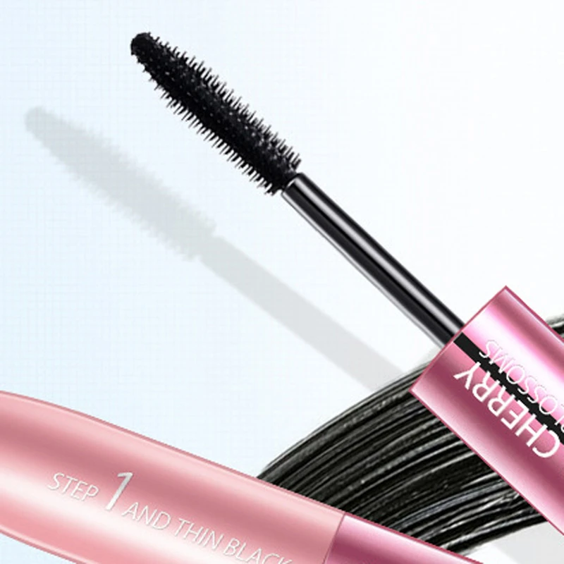 Тушь для ресниц двухсторонняя белая черная 3D волокно водостойкая густые ресницы