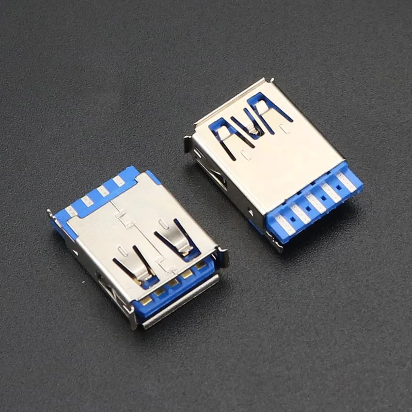 YuXi 10 шт. USB 3 0 гнездовой разъем типа AF короткий проводной терминал порт док станции
