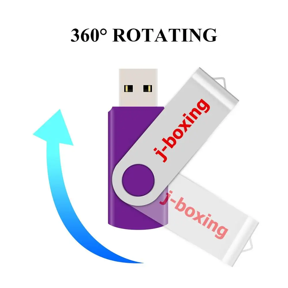 USB флеш накопители J boxing объемом 16 ГБ 32 4 8 металлические поворотные 1 Гб 2 0 карта