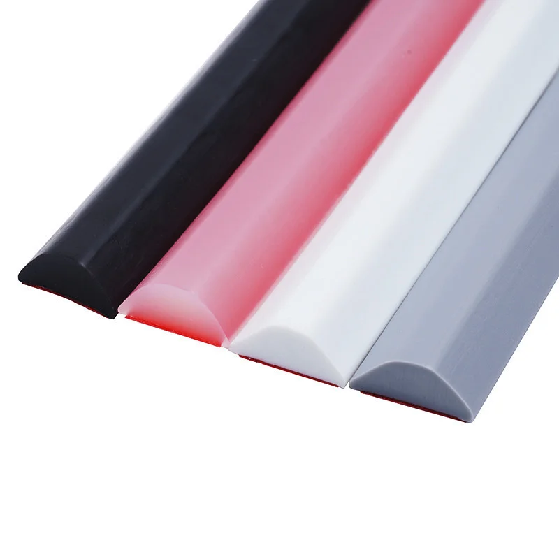 

Hot Selling Bathroom Water stopper Blocker Strip Self-adhesive Floor Retaining Door Bar Dry And Wet Separation Sealing hardware