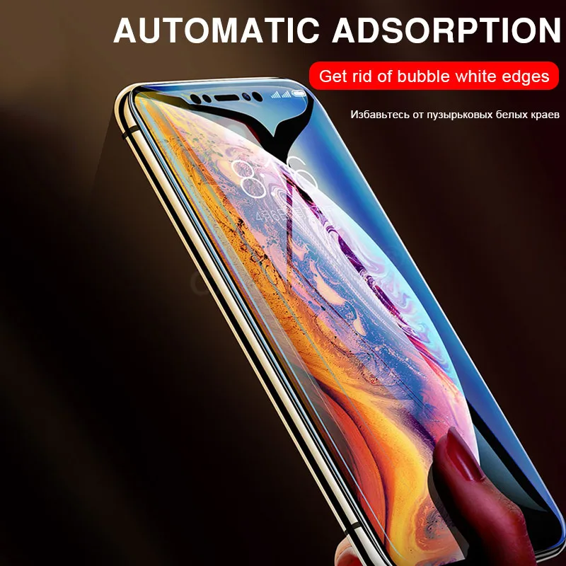 3 2 1 шт 20D полное покрытие Гидрогелевая пленка для iPhone 6 6s 7 8 Plus Защита экрана для iPhone X XR XS MAX защитная пленка не стекло