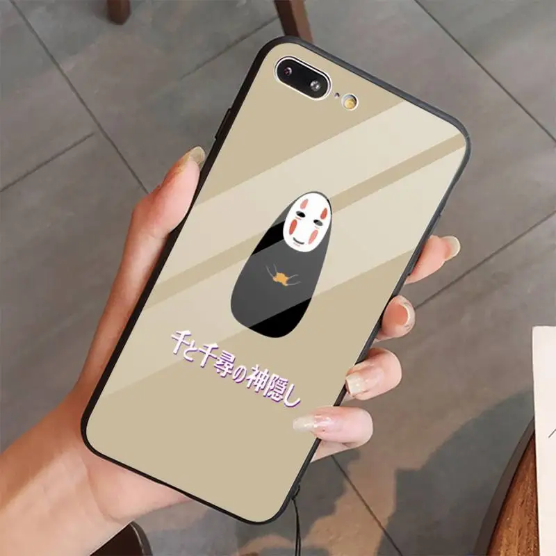 

Spirited Away Anime Pattern Phone Case Tempered glass For iphone 5C 6 6S 7 8 plus X XS XR 11 PRO MAX