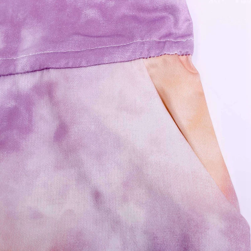 

Women's Summer Loose Tie-Dye Printed Short-Sleeved Dress