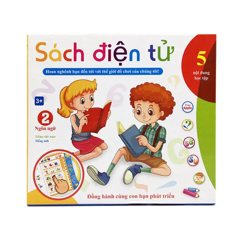 

2021 New Vietnamese English Point Reading Children Intelligent Early Learning Audio Books Kids Language Learning Birthday Gift