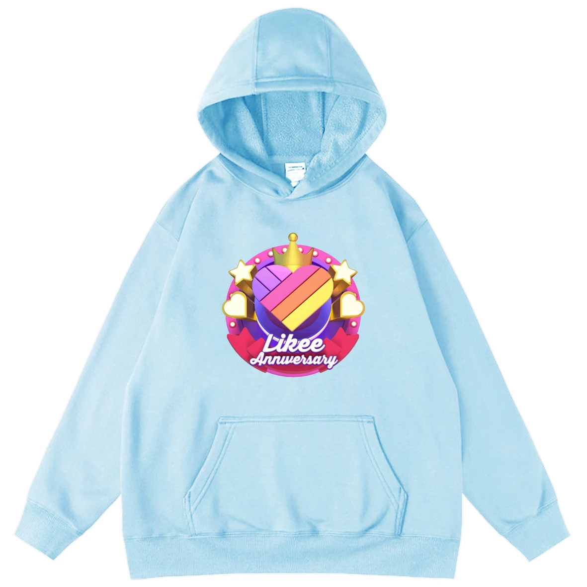 

Heart Print Cute LIKEE Unicorn Men's Hoodies Sweatshirt New Fashion 2021 Men Hip Hop Pullover Male Oversized Hooded Teen Tops