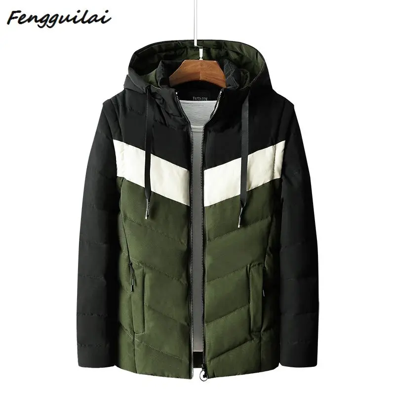 

2019 Men's Thick Coats Winter Warm Male Jackets Padded Casual Hooded Thermal Parka New Men Overcoats Mens Brand Clothing M-4XL