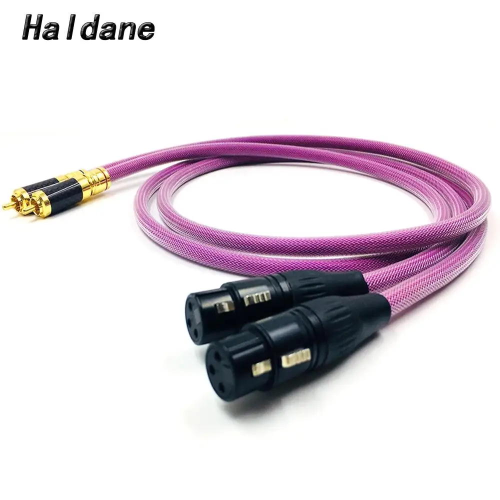 

Haldane Pair HIFI 2RCA Male to 2XLR Female Cable RCA XLR Balanced Reference Interconnect Audio Cable with Gold plated PLUG