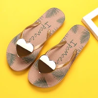 summer slippers sandals shoes woman 2021 pink lover open toe flip flops clear women outdoor flat beach slides