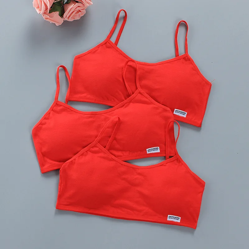 

Simple Pure Cotton Bra for Girls 12 years Underwear Tops for Teens XS Lingerie Children Sport Training Bras Tank Kids Undies