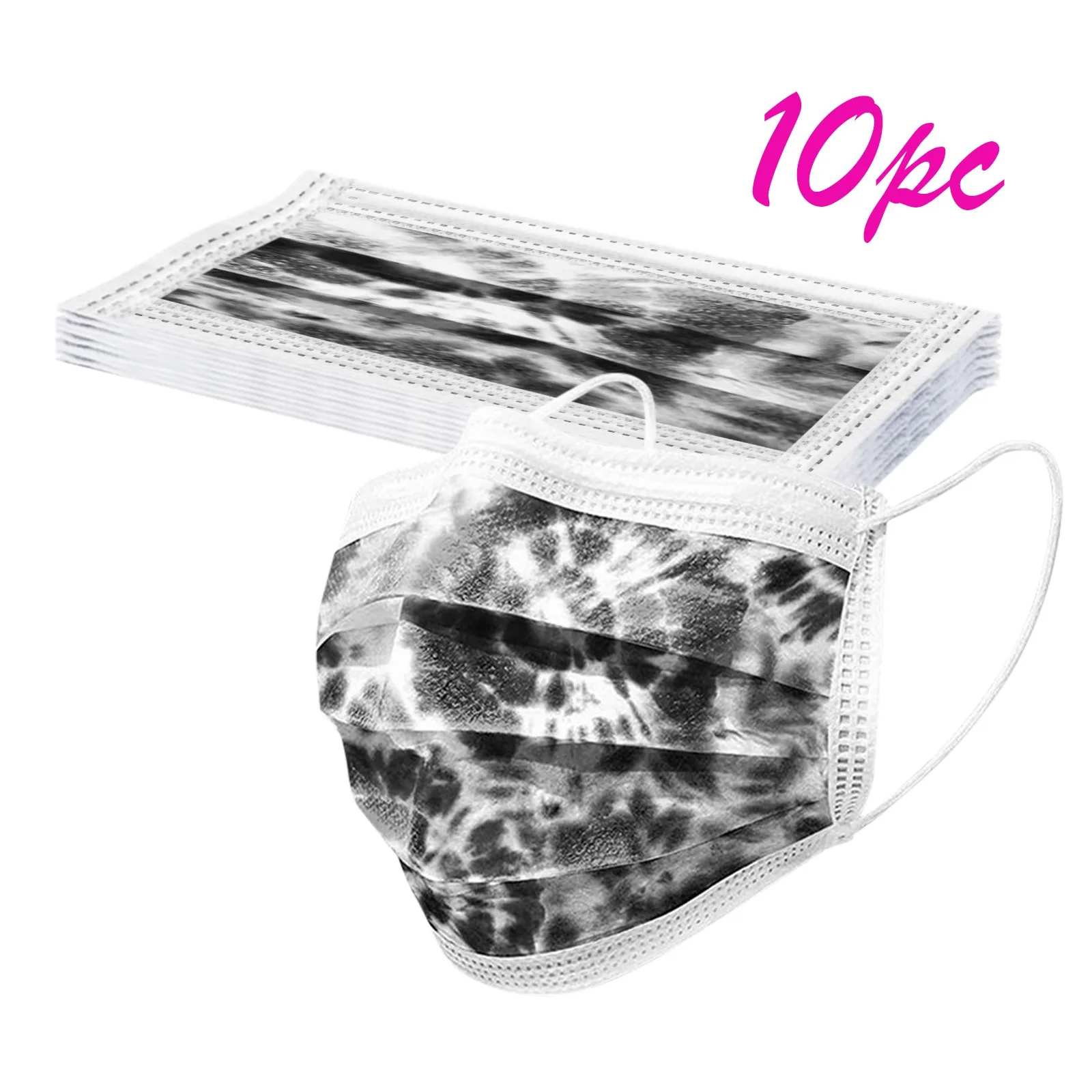 

10PC Dustproof Reusable Face Cover Women Men Print Mouth Masks Masks Face Cover Mouth-muffle Mascarillas Non Woven Masks B09