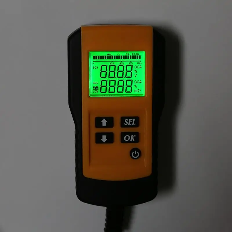 Digital 12V анализатор аккумуляторной батареи автомобиля автомобильной вольт CCA