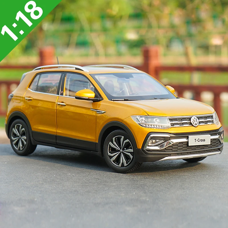 1:18 высокотщательная модель внедорожника VW T-CROSS SUV из сплава статические
