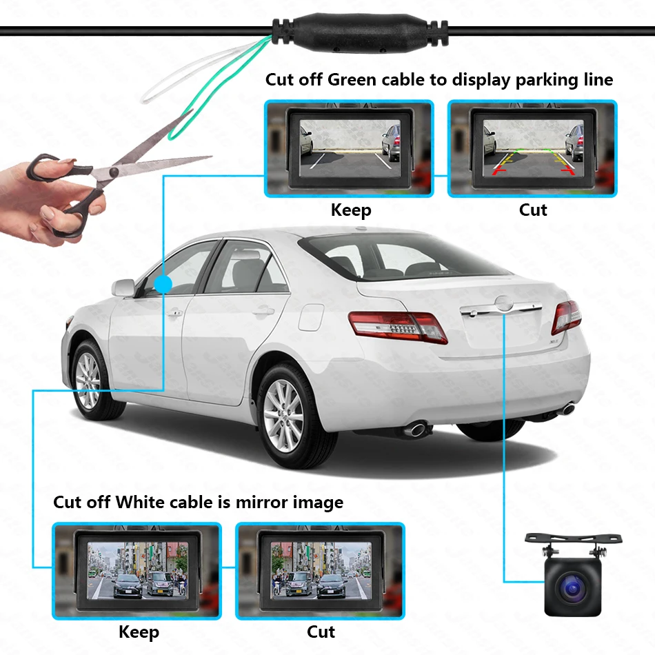 Автомобильная камера заднего вида Vtopek для парковки автомобильный монитор