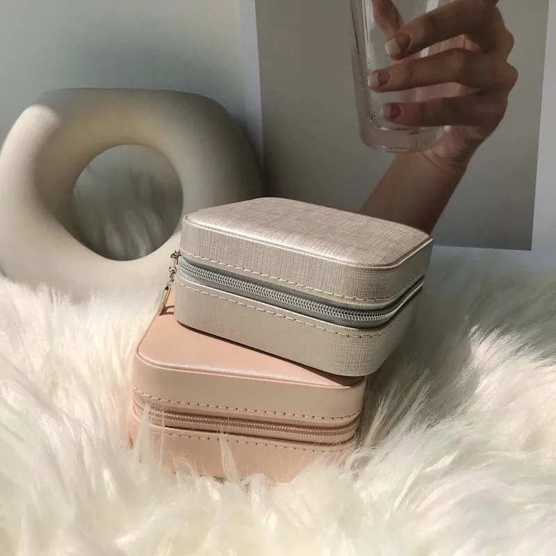 Органайзер для ювелирных изделий из искусственной кожи дорожный портативный