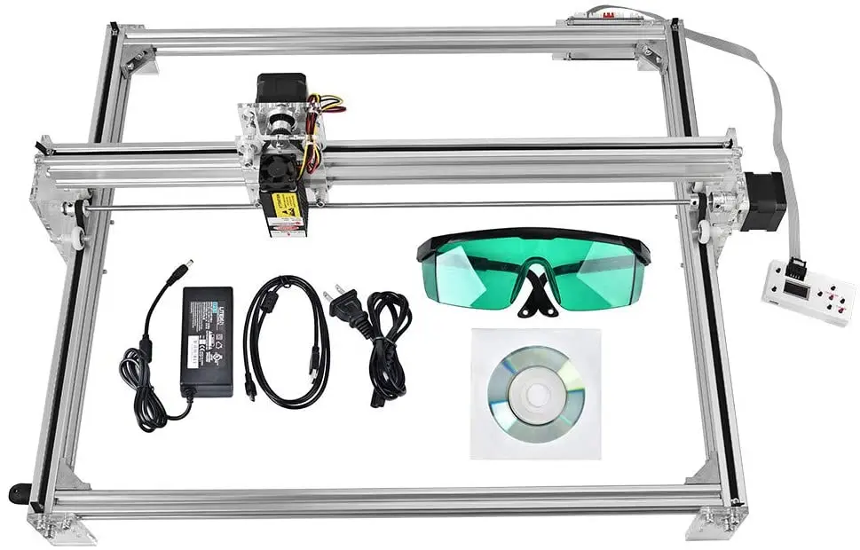 

50x40cm CNC Laser Engraving Machine Kit DIY Desktop Printer Logo Picture Marking Printer 12V USB Wood Carving Cutting Machine