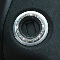 car start switch button decorative diamond ring for dacia duster mercedes w203 volvo xc60 vesta w211 renault megane peugeot 508