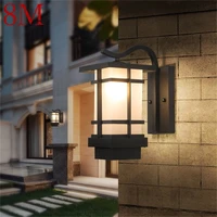 8m modern led wall light fixture outdoor sconce waterproof patio lighting for porch balcony courtyard villa aisle
