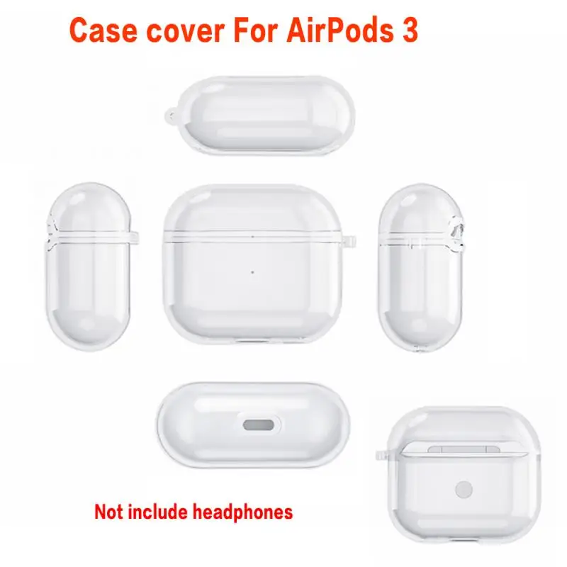 Новый прозрачный чехол для наушников Apple AirPods 3 силиконовый защитный Airpods