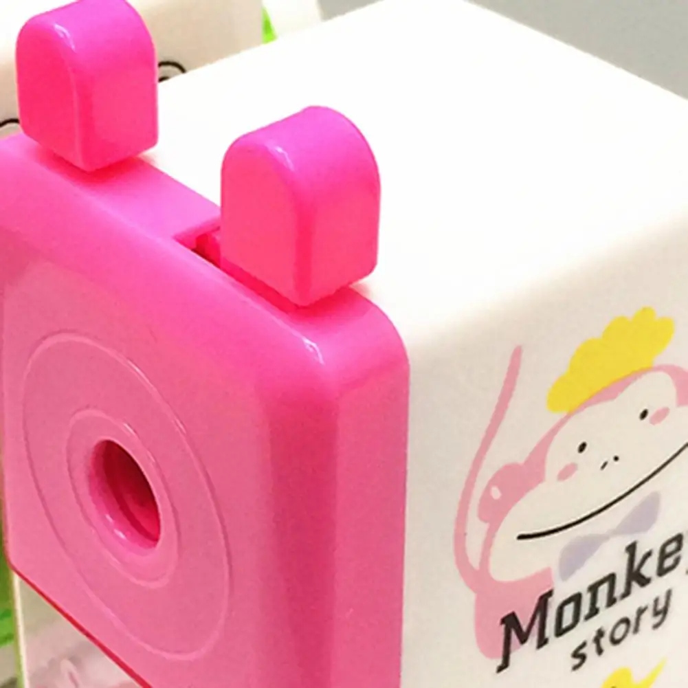 Мультяшная точилка для карандашей с рукояткой детская карандаша ручная