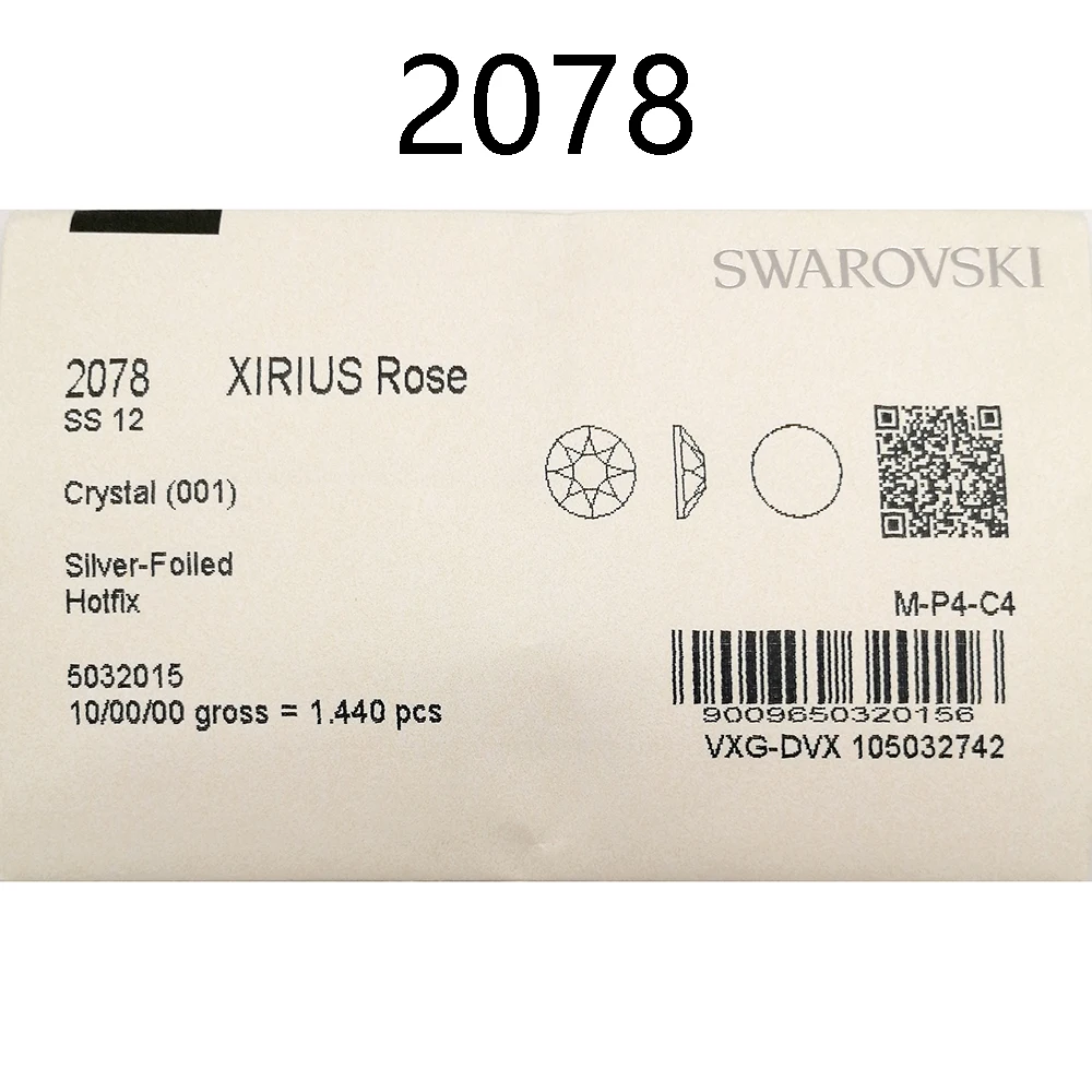 [Предварительная доставка] кристаллы Swarovski 2078 XIRIUS Rose с плоским основанием горячая