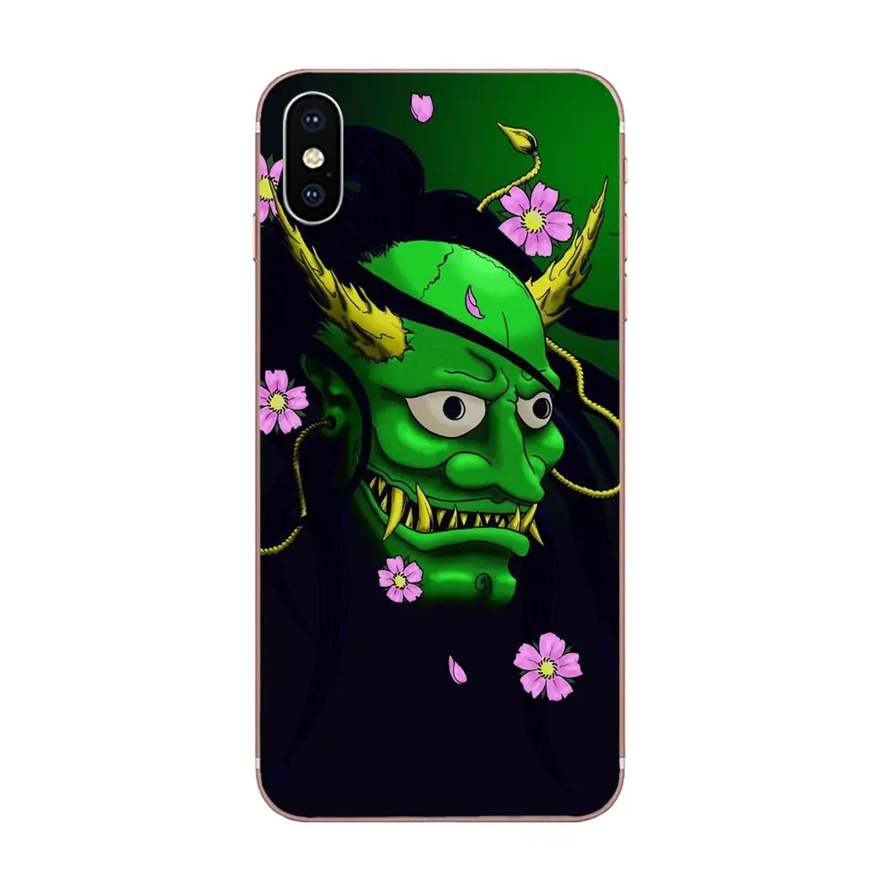 Soft Capa Cover Case For Huawei P7 P8 P9 P10 P20 P30 Lite Mini Plus Pro Y9 Prime P Smart Z 2018 2019 Japanese Tattoo Hannya Mask | Мобильные