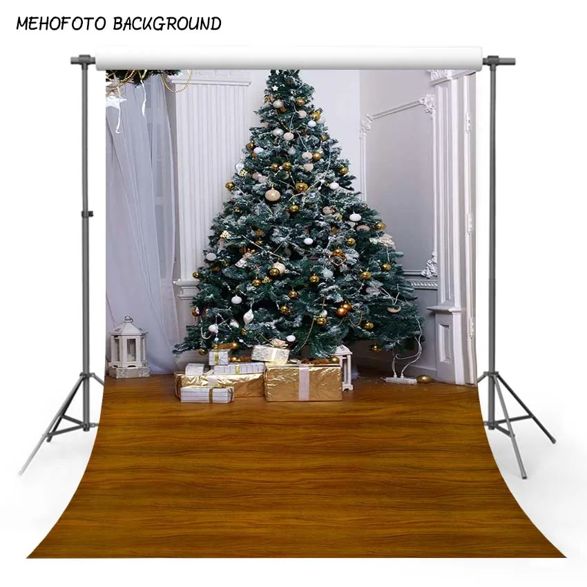 

Christmas Background Fireplace Tree Winter Snow Window Backdrop Interior Baby Birthday Photography Background For Photo Studio