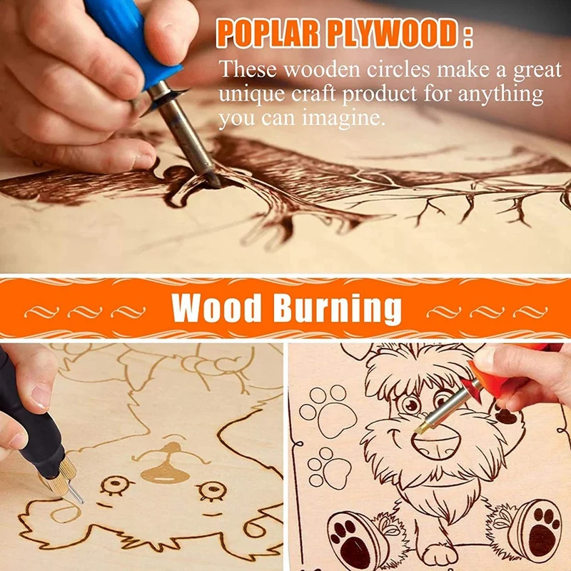 

Round Wood Discs for Crafts,5 Pack 14 Inch Wood Circles Unfinished Wood Wood Plaque for Crafts,Door Hanger,Door Design