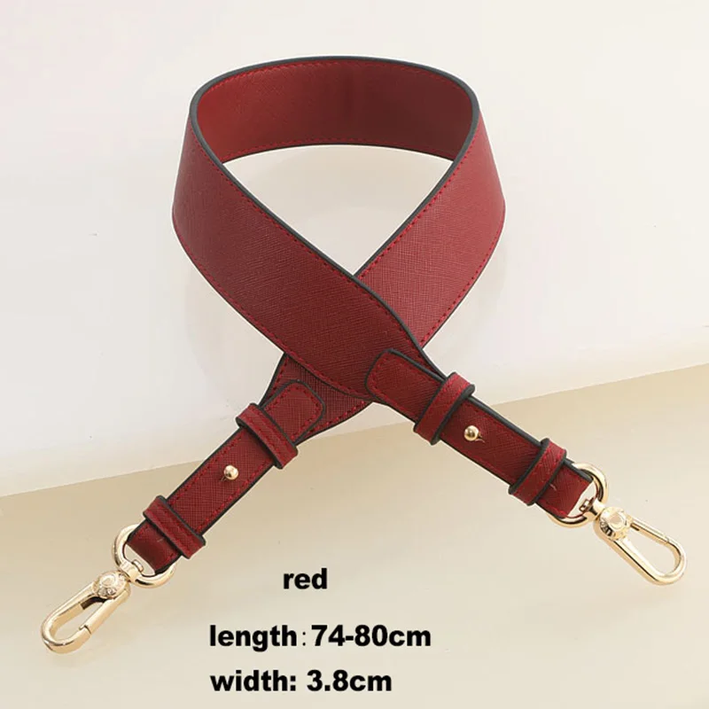 Bag Strap For Shoulder PU Leather Wide Strap Handle Accessory Fashion Crossbody Belt for Women Bags
