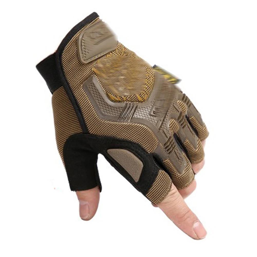 

Outdoor Tactical Fingerless Gloves Military Army Shooting Hiking Hunting Climbing Cycling Gym Riding Airsoft Half Finger Gloves