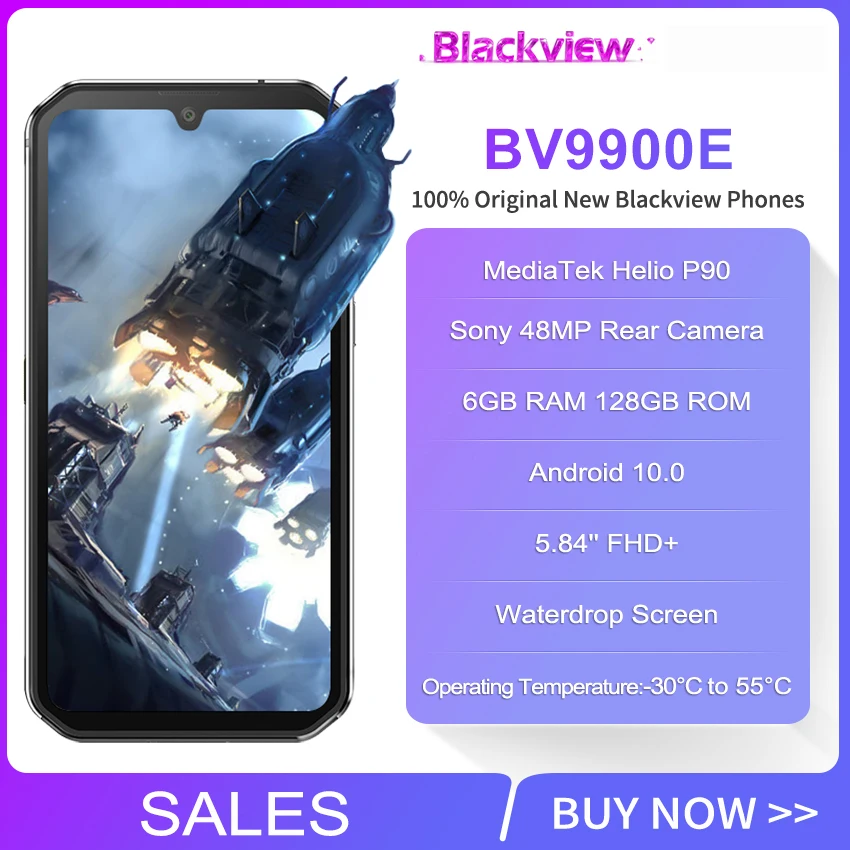 Blackview BV9900E IP68 водонепроницаемый смартфон 6 ГБ 128 Helio P90 прочный телефон 4380 мАч 48мп