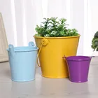 Металлическое ведро для украшения свадьбы, 5710 см, коробка для конфет, цветочный горшок, домашний декор, украшение для дня рождения, детский душ, сделай сам